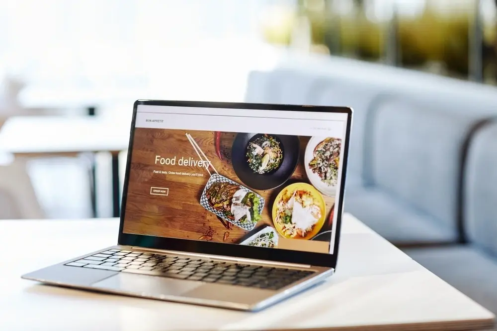 Shows a food business's well-designed eCommerce site, whose UX boosts sales and conversions.