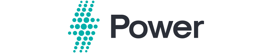 Logo of the RUSH eStore Power plan, which allows brands to expand and achieve growth online an eCommerce website and mobile app.